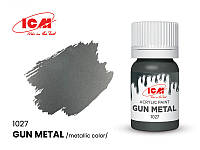 Фарба акрилова ICM 1027 збройний метал металік Об'єм, 12 мл