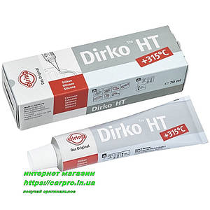 Силіконовий герметик-формувальник прокладок термостійкий сірий Elring Dirko HT