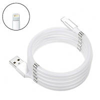 Кабель магнітний USB Lightning для Apple iPhone MagLink 1м силікон, 105536