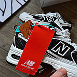 Мужские кроссовки New Balance 530 весна-осень демисезонные белые с черным. Живое фото. топ, фото 6