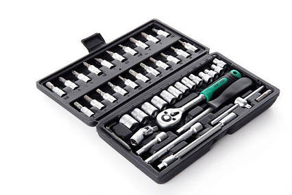 Набір інструментів СИЛА (252046) 72Т/тріскачка? + 46 насадок