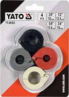 Кліпси для з'єднаннь систем кондиціонування YATO : 3/8", 1/2", 5/8", 3/4", 4 шт YT-06303
