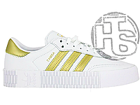 Женские кроссовки Adidas Sambarose White Gold Metallic EE4681