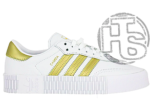 Жіночі кросівки Adidas Sambarose White Gold Metallic EE4681