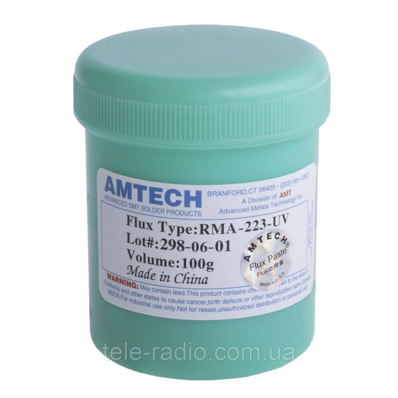Паяльна флюс-паста AMTECH RMA-223-UV, 100 г., фото 1