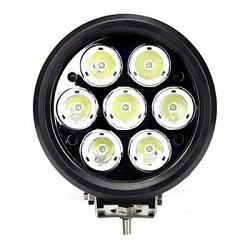 Фара-LED Круг (7 LED*10W Cree Flood) "BELAUTO" BOL0710 Flood 150x175x105mm 5600 Lm, фото 1