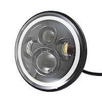 Фара-LED Круг 40W 10-30V Ø 7" (1 шт.)/Міздова/ETI+DRL/ на УАЗ, Віва,2101 (чорн. короб.) 3238, фото 1