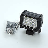 Фара-LED  Квадрат  18W (3W*6) 10-30V  90*80*65mm  Ближний/Flood Cree-имитация "BELAUTO" (BOL0703F)