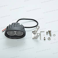 Фара-LED  Овал  20W (10W*2) 10-30V  98*74*66mm  Ближний/Flood (54 20W) Отражатель Черный (1шт)
