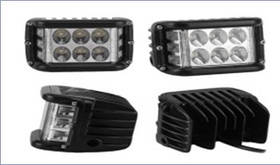 Фара-LED прямокутний з к 18W (3W*6) 10-30V 98*76*80mm Ближній/Flood (W 0260) (1шт) 3386