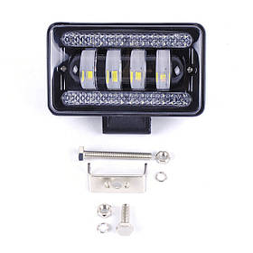 Фара-LED прямокут 60 W (15W*4) 10-30V 150*90*65 mm Ближній-Перевірена PREMIUM+ДХО+Лінзована 1 шт.