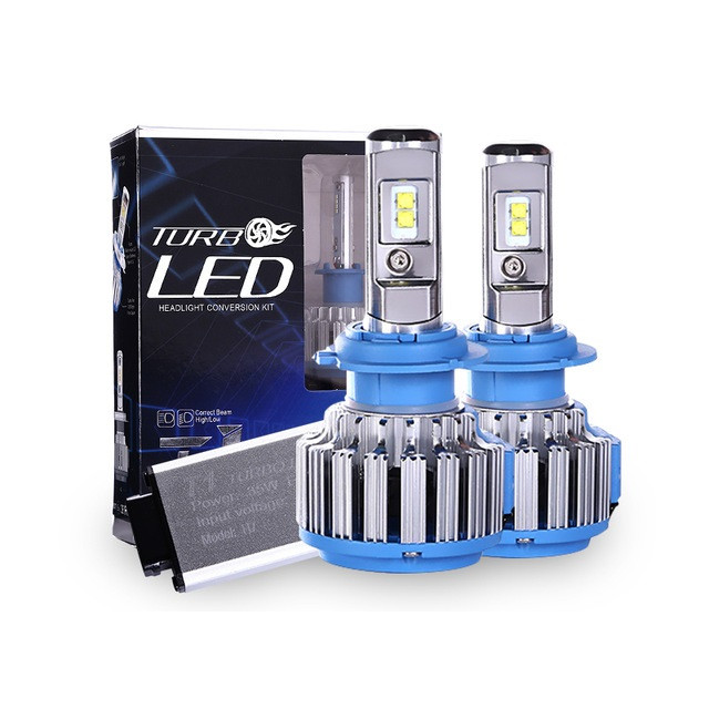 Лампа LED H1 вентилятор 3600Lm "Turbo Led" T1 /Epistar/35W/6000K/IP65/8-48v (2шт) 6мес.гарантия