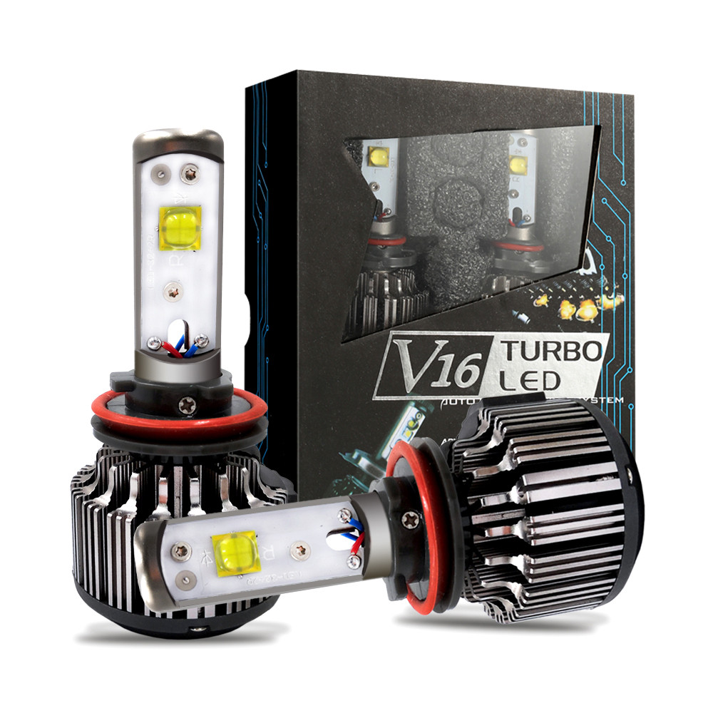 Лампа LED H3 вентилятор 3600Lm "Tubo Led" V16/CREE/30W/6000K/IP67/8-48v (2шт) 6 міс.гарантія