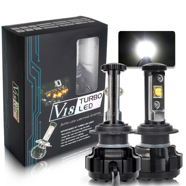 Лампа LED H3 вентилятор 3600Lm "Tubo Led" V18 /ETI/30W/6000K/IP68/12-24v (2шт) 6мес.гарантия