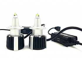 Лампа LED H7 радіатор+кулер 8000 Lm "GS-5D" 360* ДЛЯ ЛІНЗИ 65W/6500K/IP67/9-32v (2шт) 12 міс.