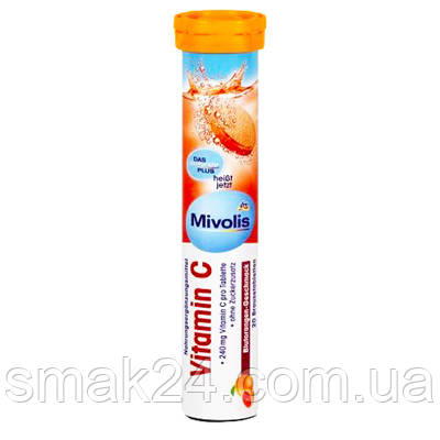 Шипучі вітаміни Mivolis Vitamin C (Грейпфрут) Німеччина 20 шт