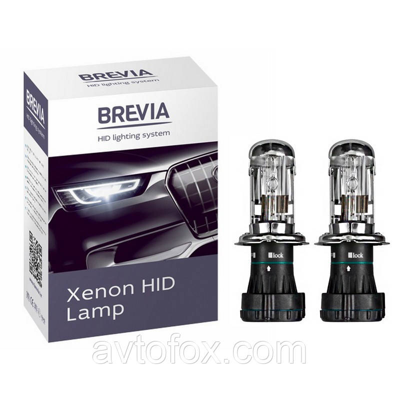 Лампа Ксенон H4 35W 6000K "Brevia" 12460 (2шт)