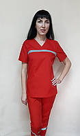Жіночий костюм Швидкої допомоги бавовна короткий рукав