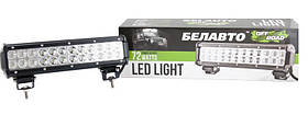 Фара-LED Балка 300*80*65mm 72W (3W*24) 10-30V Дальній/Spot "BELAUTO" (BOL2403 Spot) (1шт)