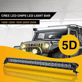 Фара-LED Балка 535*43*80mm 100W (5W*20) 10-30V Дальній/Spot (LC4 5D 100W) (1шт) 3403