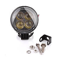 Фара-LED Круг 12W (3W*4) 10-30V Ø 109*83mm Дальний/Spot "BELAUTO" (BOL0403L) 880Lm (1шт)