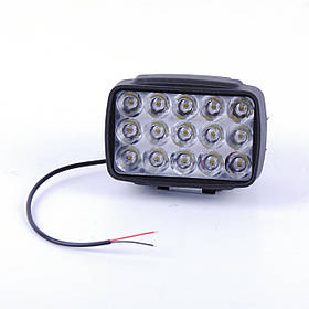 Фара-LED прямокутний з к 30W (2W*15) 10-30V 92*60*57mm Дальній/Spot (JP060) (1шт) пласт.корпус 15 Led