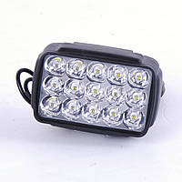 Фара-LED Прямоугол 30W (2W*15) 10-30V 92*60*57mm Дальний/Spot (JP060) (1шт) пластик Стробоскоп