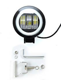 Фара-LED  Круг  30W (10W*3) 10-30V  Ø 90*60mm 12-80V/30W 3500LM Дальний свет (1шт) V77-30W-R