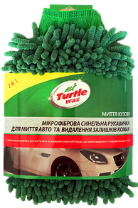 TURTLE WAX Рукавичка мікрофіброва синельна для миття і видалення залишків комах 240х160 мм