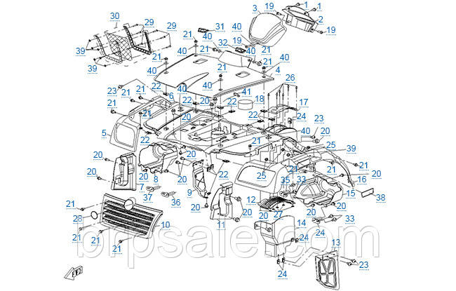 Розширювач колісної арки передній лівий CFMoto Front side support LH