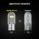 Комплект світлодіодних ламп NAPO LED T10-F1 W5W T10 колір світіння синій 10 шт, фото 3