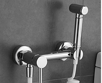 Гігієнічний душ для унітазу латунний WanFan змішувач для біде настінний зі шлангом Хромований(єВідновлення)