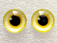 Глаза, стекло. №301А Клеевые. Диіаметр 6 мм