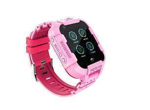 Дитячі смарт-годинник DF09Z 4G рожеві з GPS і WI-FI Baby Smart Watch Df39Z Original Plus З відеодзвінків 4G