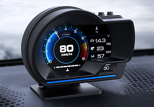 Спідометр MAF Multicolor V60 GPS Turbo Boost Температура води, масла, повітря , Співвідношення палива Тахометр