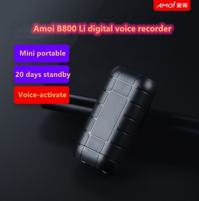 Міні Диктофон AMOI B800 Li ion акумулятор тривалий час роботи 20 днів голосова актівация - фото 4 - id-p1406324843