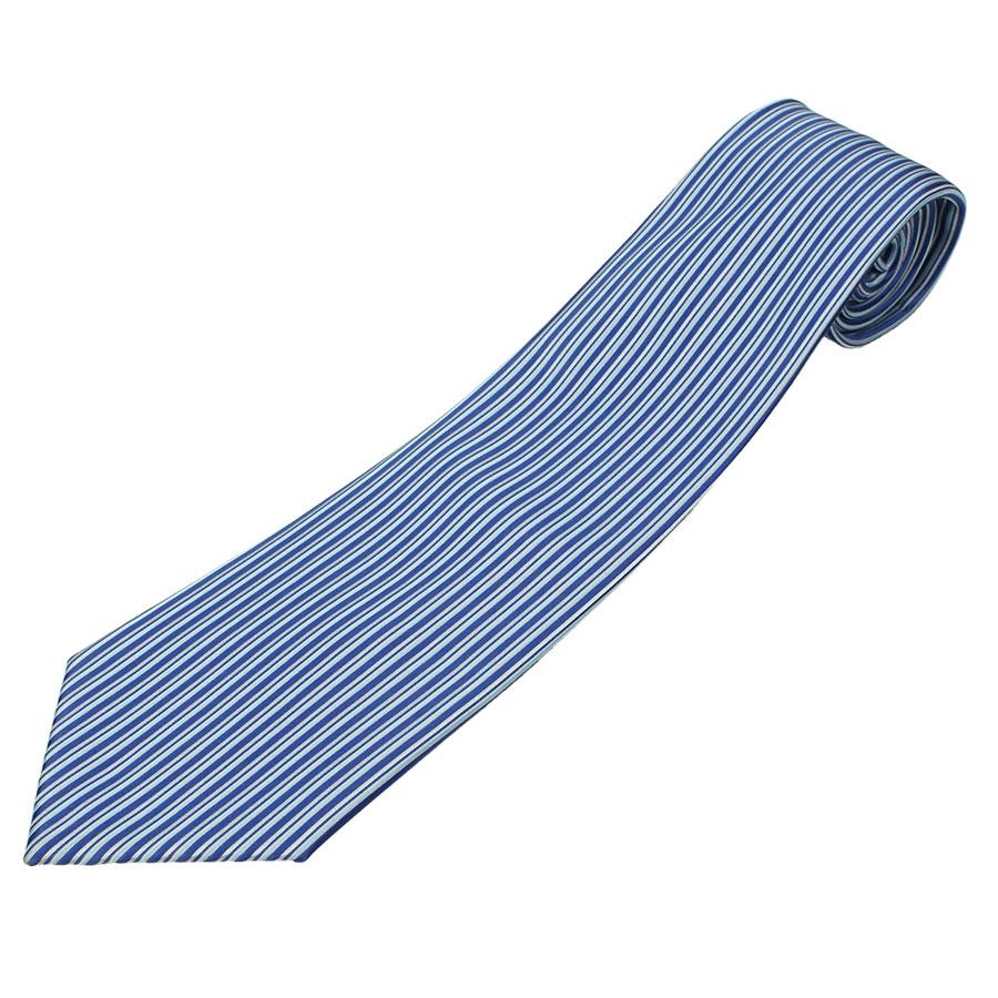 Стильна чоловіча синя краватка в смужку Romendik strip-blue5, фото 1