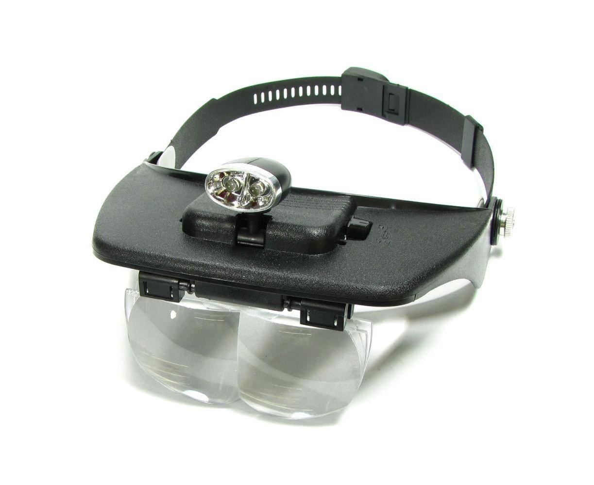 Бінокуляри MG81001-A з LED-підсвіткою (спарені лінзи 1.2х/1.8х/2.5х/3.5х)