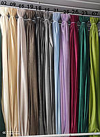 Тканина на метраж оксамит висота 3м Зелений (915-23) щільна тканина для штор, фото 8