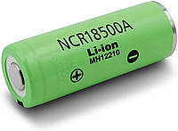 Аккумулятор 18500 Li-Ion Panasonic NCR18500A, 2040mAh, 3.8A, 4.2/3.6/2.75V, Green