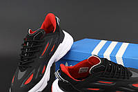Кроссы мужские Adidas Ozweego Celox черные с красным Black White Red кроссовки Адидас Озвиго мужские в черном
