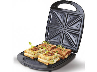 Бутербродница для будинку сендвіч-машина електрична MS-7718, побутова сендвічница тостер на 8 скибок