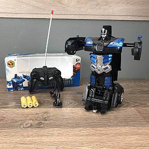 Дитяча іграшка робот Трансформер Bugatti іграшкова машина на радіокеруванні на пульті для хлопчиків