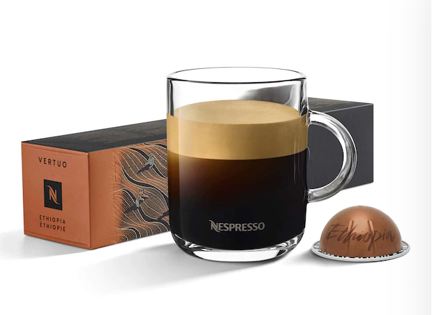 Кава в капсулах Nespresso Vertuo Ethiopia 4 (тубус 10 шт.), Швейцарія (Неспресо оригінал)