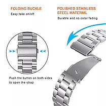 Металевий ремінець для Xiaomi Amazfit GTS Silver, фото 5