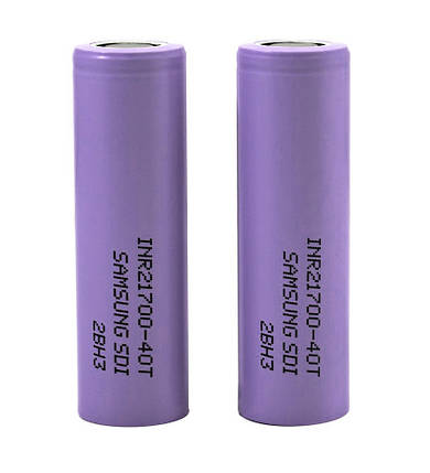 Аккумулятор 21700 Li-Ion Samsung INR21700-40T 4000mAh, 35A, 4.2/3.6/2.5V, фото 3
