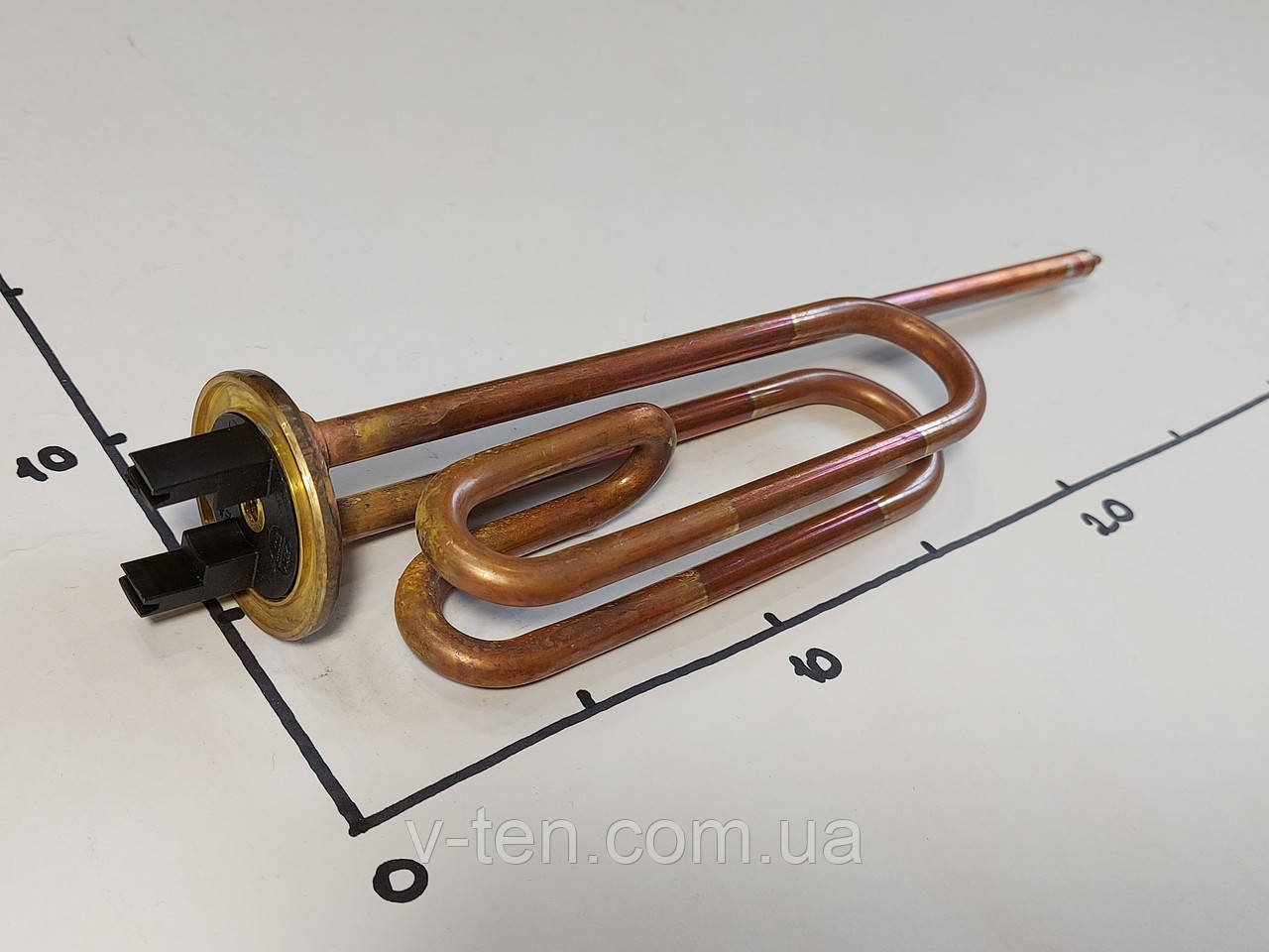 ТЕН 1500W для бойлера Atlantic (Атлантик), Round (Раунд), Thermor (Термор) фланець Ø48 під анод м6 (Єгипет)