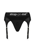 Труси для страпона з підв'язками для панчох Strap-On-Me REBEL HARNESS - M   | Puls69, фото 3