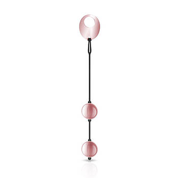 Металеві вагінальні кульки Rosy Gold - Nouveau Kegel Balls, вага 376гр, діаметр 2,8 см   | Puls69