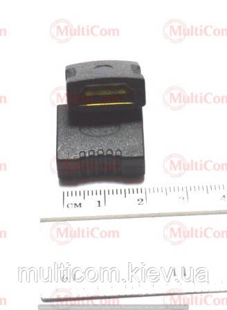 02-01-011. Перехідник гніздо HDMI - гніздо HDMI, gold pin, короткий, корпус пластик, фото 1